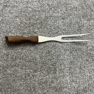 Cutco No. 27 Carving Fork USA Wood Handle BBQ Grill Kitchen Utensil Tool